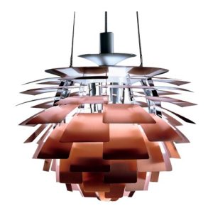 Artichoke Lamp Copper Insp by Poul Henningsen
