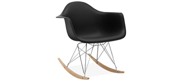Eames RAR Rocking Chair Black insp by Charles Eames