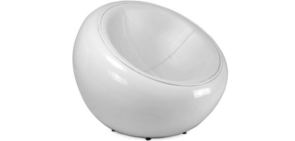 Half Dome White Chair insp by Eero Aarnio