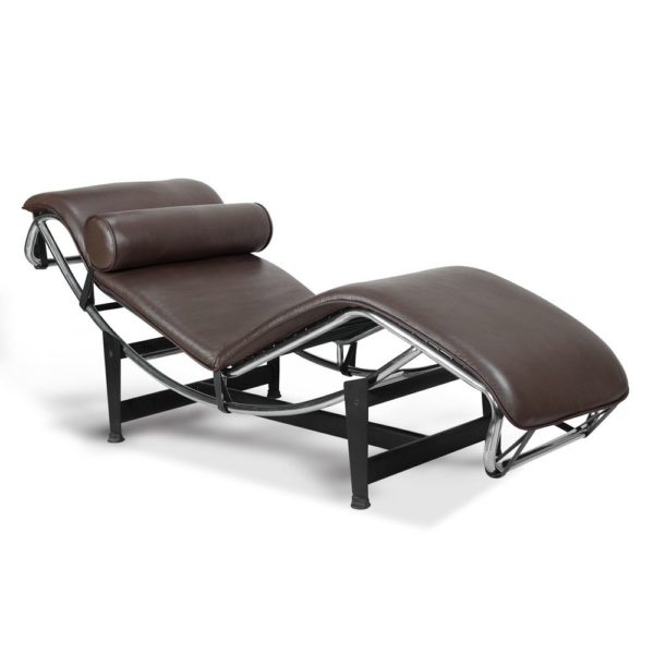 Le Corbusier Chair LC4 Chaise Lounge Brown Leather - Reproduction