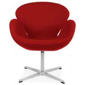 Swan Chair Red inspired by Arne Jacobsen